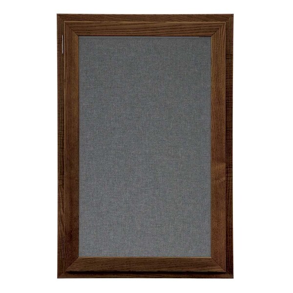 United Visual Products Outdoor Enclosed Combo Board, 42"x32", Satin Frame/Black & Rubber UVCB4232OD-BLACK-RUBBER - main